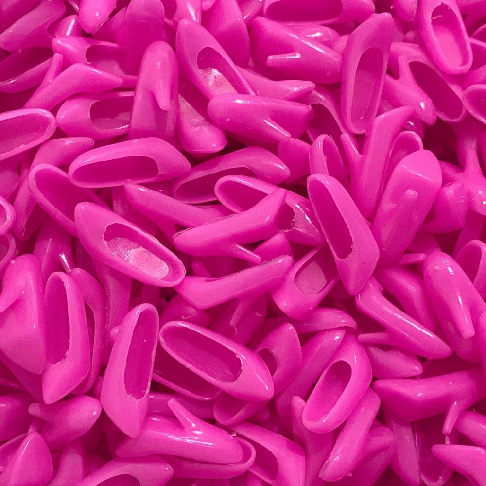 25 pairs of Fashion Doll Shoes Pink High Heels